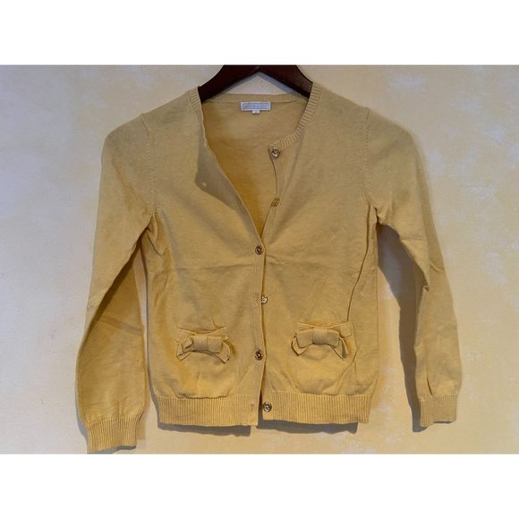 Girls Size 10Y Nicholas & Bears Yellow Cardigan Sweater - Picture 1 of 3
